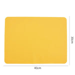 tapis table silicone antidérapant jaune bleu gris moderne 40x30cm quotidien lavable durable