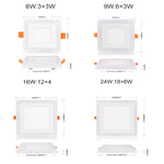 plafonnier led moderne blanc télécommande 110v 220v rgb 6w 9w 16w 24w