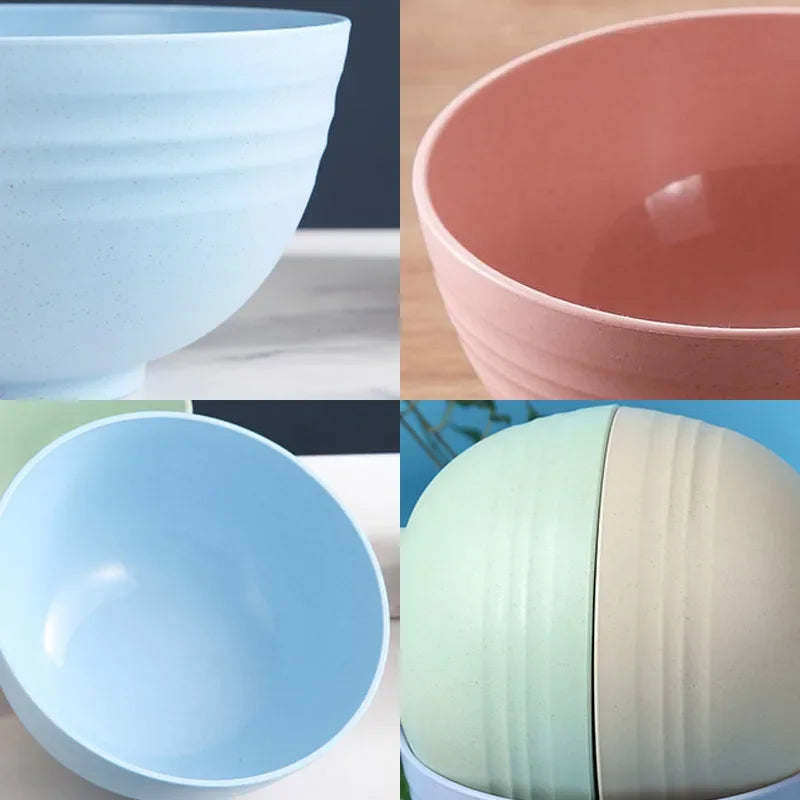 assiettes soupe modernes respectueuses l'environnement rose beige vert bleu opaques texture fine