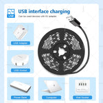 ruban led uv bleu points lumineux adhésif moderne décoration chambre fête 60leds 50000heures