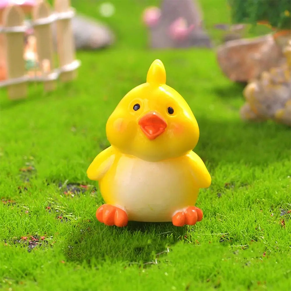 figurines animaux zodiaque résine finition mat cartoon mignon couleurs vives yeux noirs sourire rose