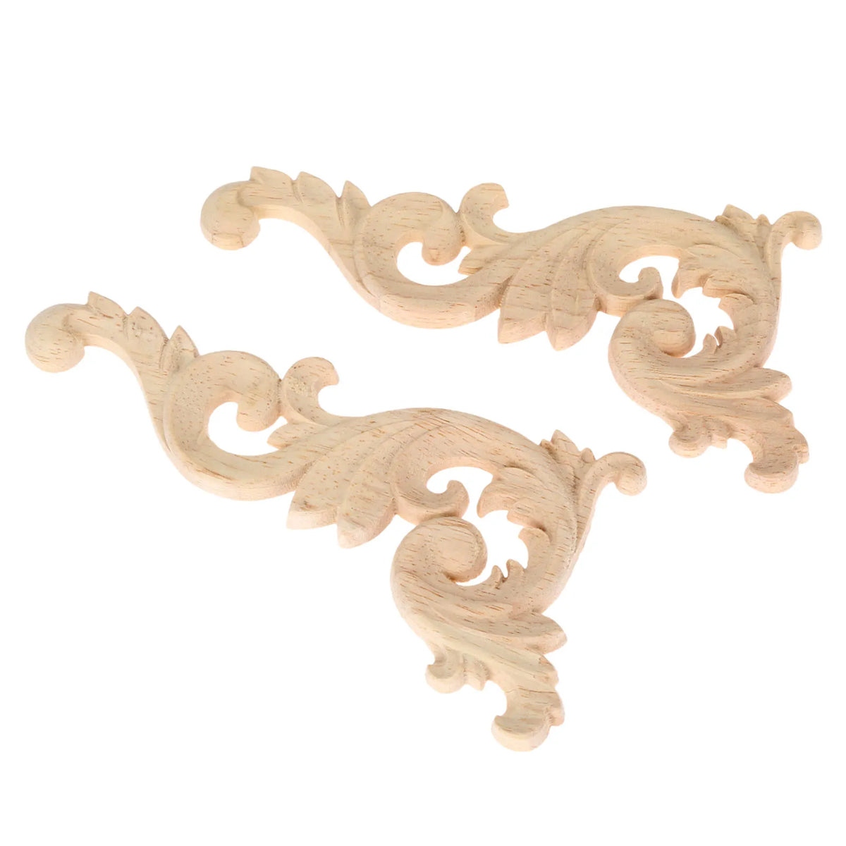 appliques bois sculpté fleur motif baroque décoration miroir armoire chaise meubles maisonOpaque motifs floraux