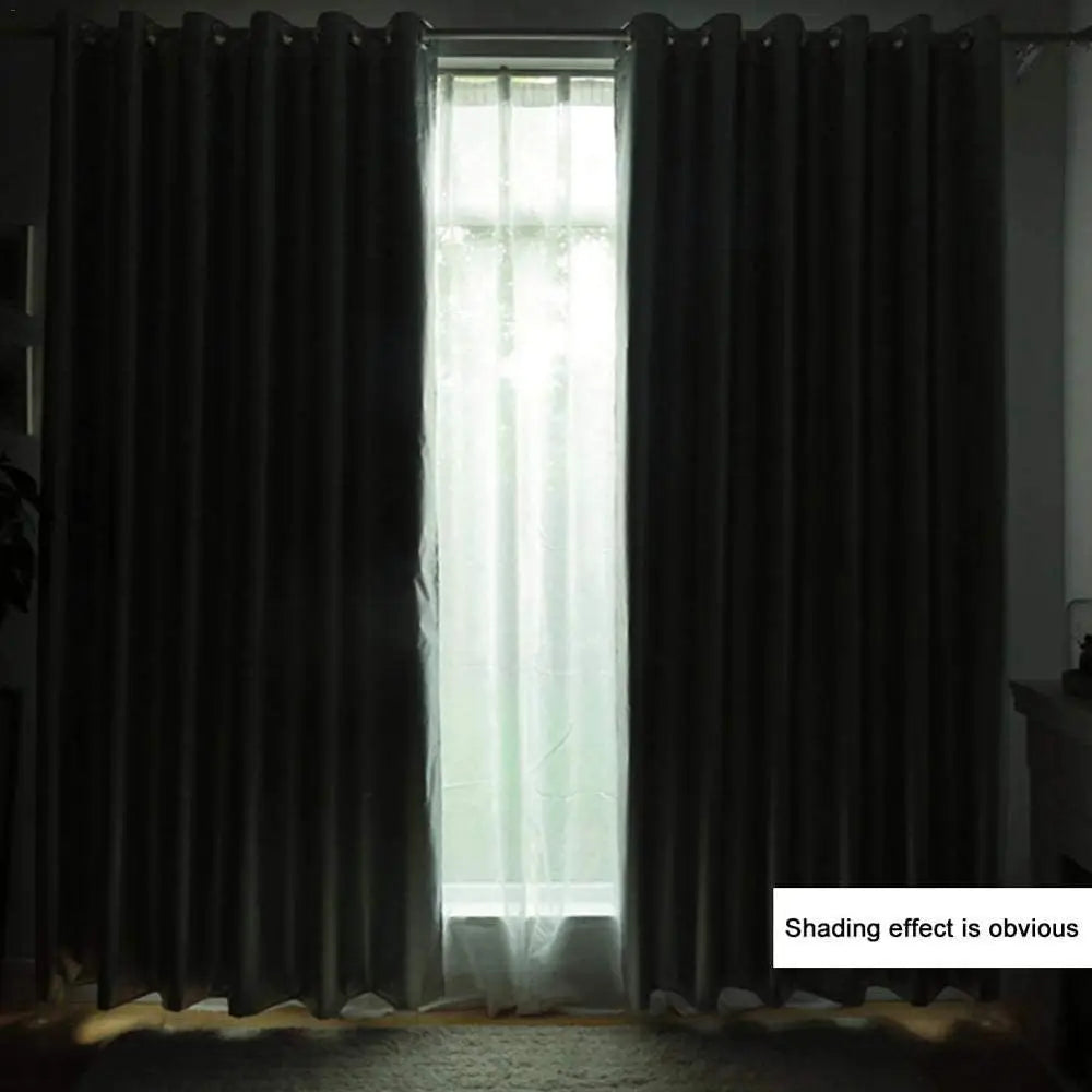 rideau blackout moderne plissé opaque argenté gris blanc chambre polyester