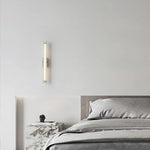 applique murale moderne minimaliste noir blanche argentée fixation murale translucide chambre coucher