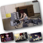 cartes crédit personnalisables dessin animé serial experiments lain stickers adhésifs multicolores opaques illustration américaine
