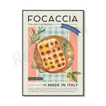 Une délicieuse focaccia italienne, un pain plat savoureux fait de farine, d'eau, de levure, d'huile d'olive et de sel, garni de différents ingrédients tels que des herbes, des tomates, des olives ou des oignons, le tout cuit au four jusqu'à ce qu'il soit doré.