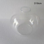 suspension boule verre moderne transparent ambre gris cognac diverse tailles