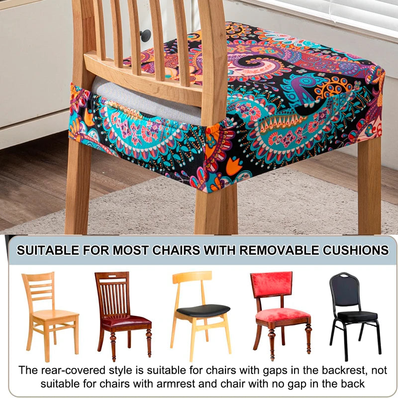 housses chaise imprimées floral géométrique élasthanne polyester élastique multicolore moderne ethnique
