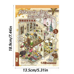 livre scènes miniatures illustrations vintage intérieurs autocollants cartes référence adultes