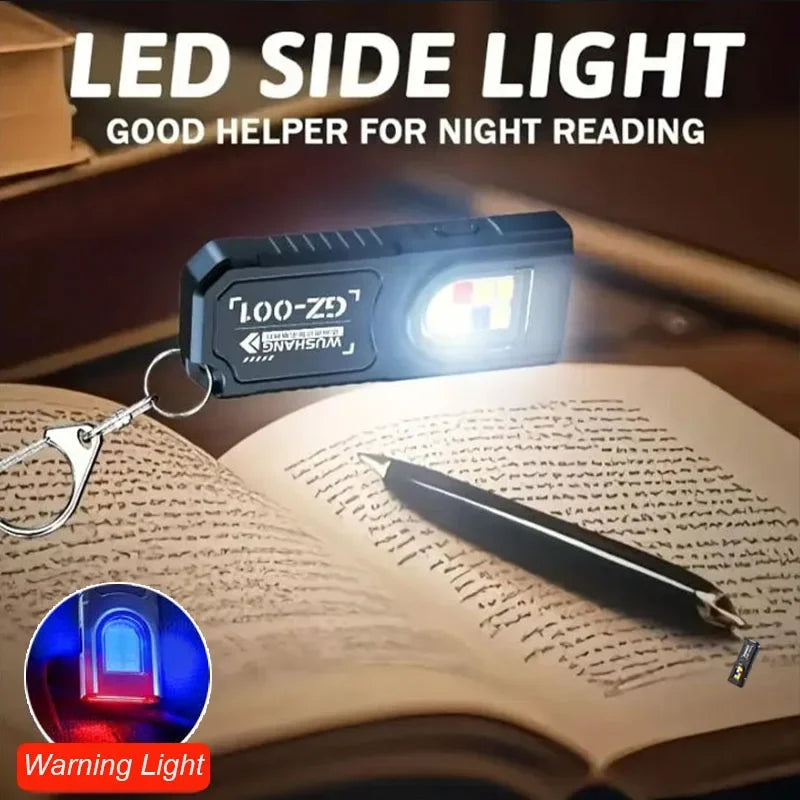 lampe torche led rechargeable porte cle compact 10w 550lm noir abs urgence
