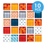 carreaux mosaïque adhésifs modernes 20x20cm imperméables antimoisissures résistants feu 10 feuilles