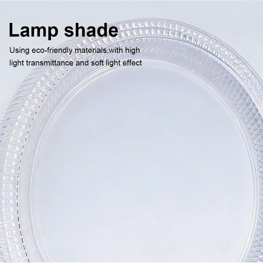 lampe moderne blanc motifs géométriques 48w 36w 24w led 90260v interrupteur tactile