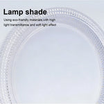 lampe moderne blanc motifs géométriques 48w 36w 24w led 90260v interrupteur tactile