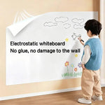 tableau blanc électrostatique adhésif statique réutilisable surface lisse moderne crayon nuages maison animaux personnage