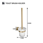 ensemble accessoires salle bain métal doré brossé porte savon serviette crochet mural