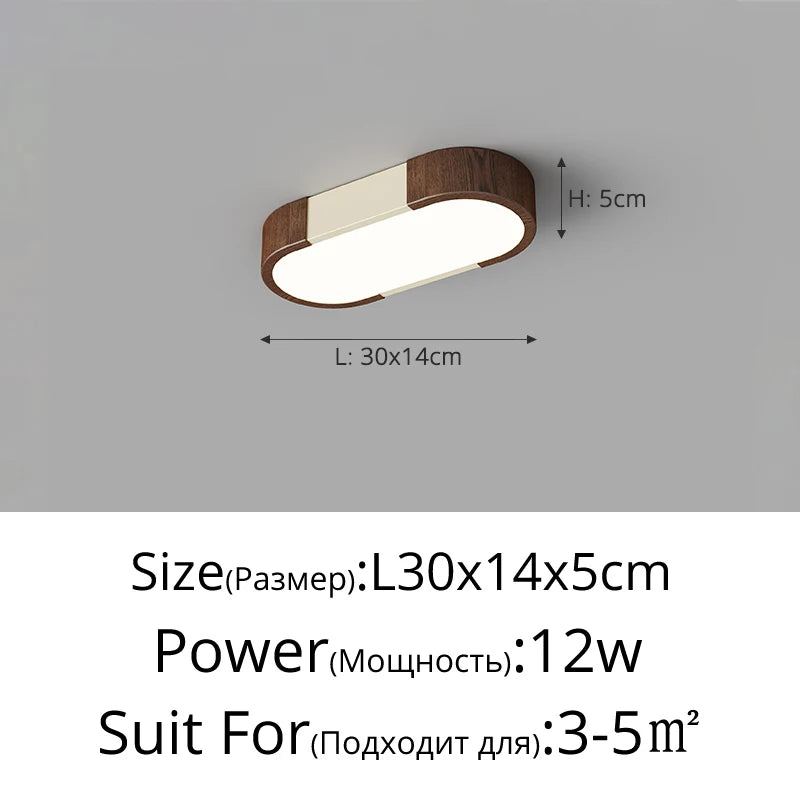 plafonnier led moderne noir bois naturel contemporain autonome flux lumineux variable certifié ccc