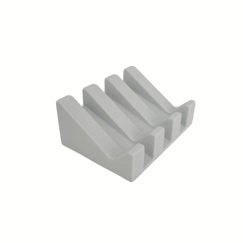 support savon silicone violet gris moderne egouttoir incline blanc vert bleu rose