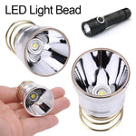 lampe torche argentée dorée lisse moderne 1000 lumens anneau métalliqueextérieur
