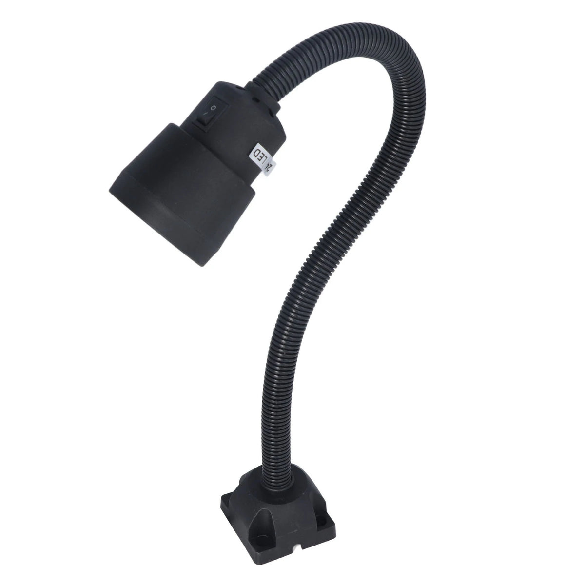lampe flexible noir moderne base carrée câble électrique 360 degrés rotation led