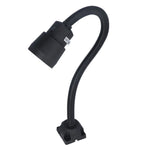 lampe flexible noir moderne base carrée câble électrique 360 degrés rotation led