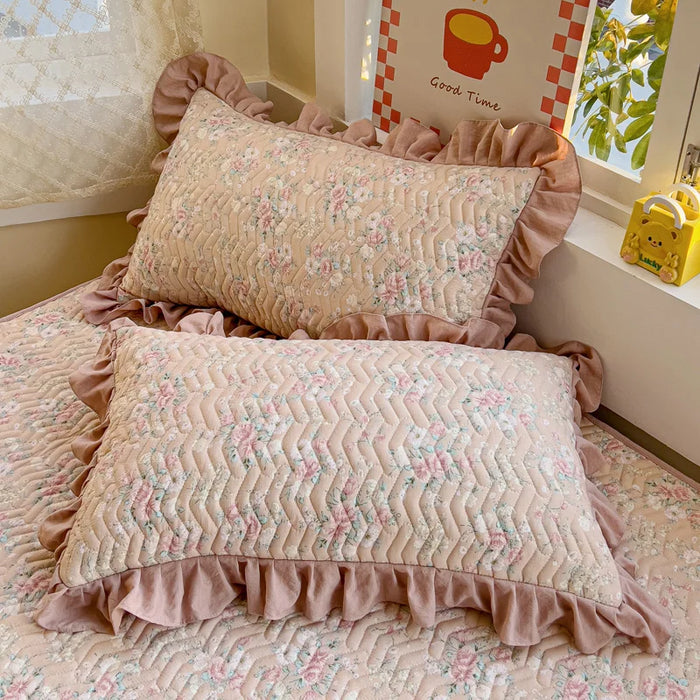 taies d'oreiller sergé imprimées animaux 48x74cm douces bleuclair beige gris marinel rosepale