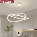 suspension lumineuse led moderne forme géométrique blanc noir minimaliste
