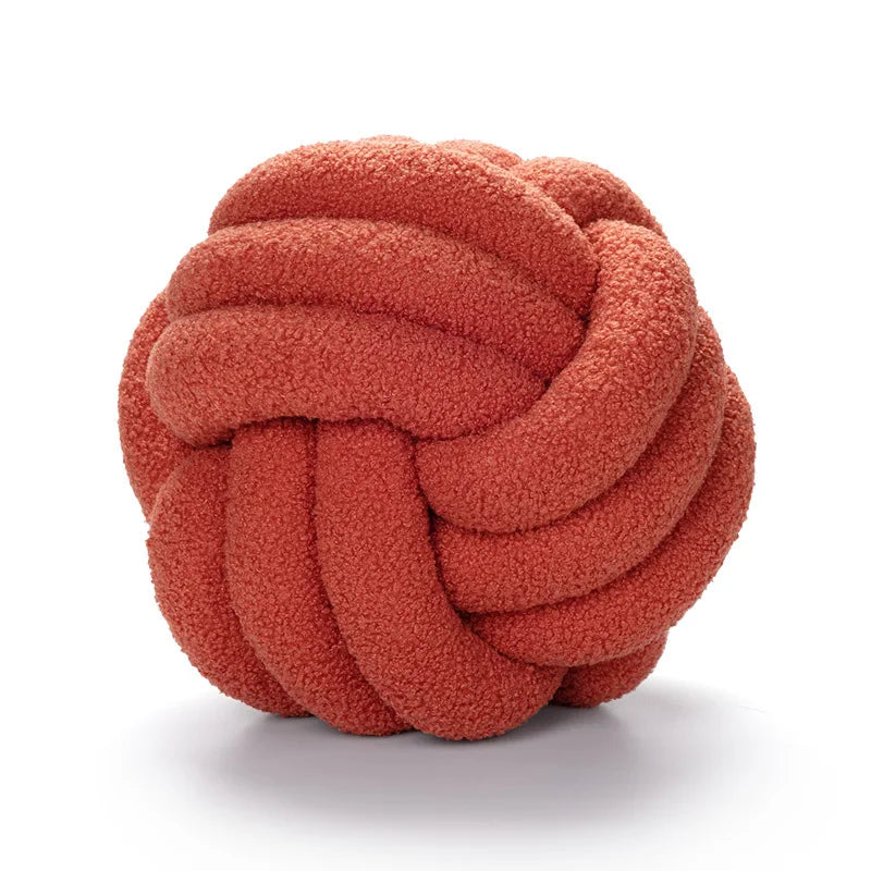 coussin rond pelucheux moderne couleur bleu marine lavable 28cm 28cm