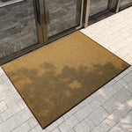 tapis imperméable antidérapant marron clair texture tissée moderne intérieur extérieur polypropylène