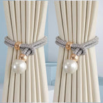 rubans fenêtre modernes gris clair doré tissés brillants adhésifs blanches élégants accessoires rideaux