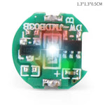 commutateur magnétique led vert circuit imprimé électronique diodes condensateurs connecteurs puce éclairage animation
