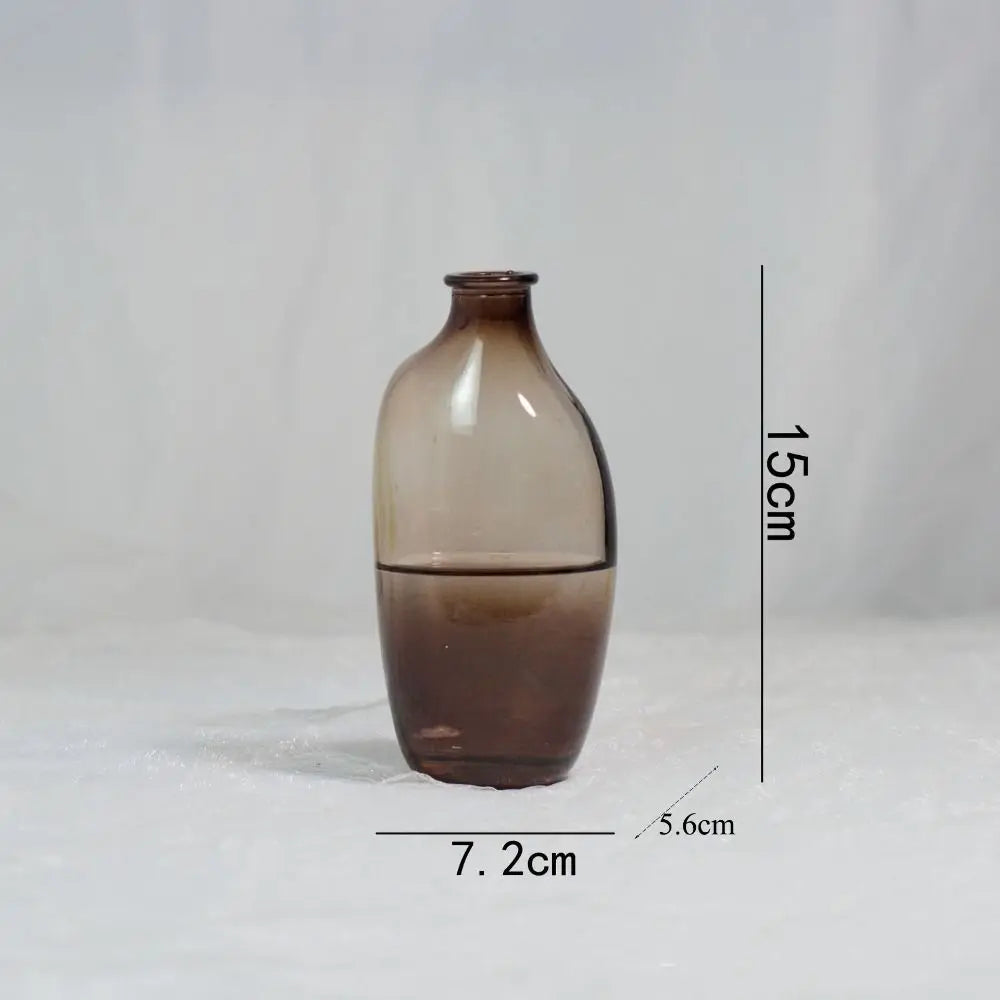vases transparent modernes marron orange décoration maison simple minimaliste