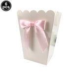 petites coupes papier rose motif rubans moderne blanc festives mariage anniversaire enfants