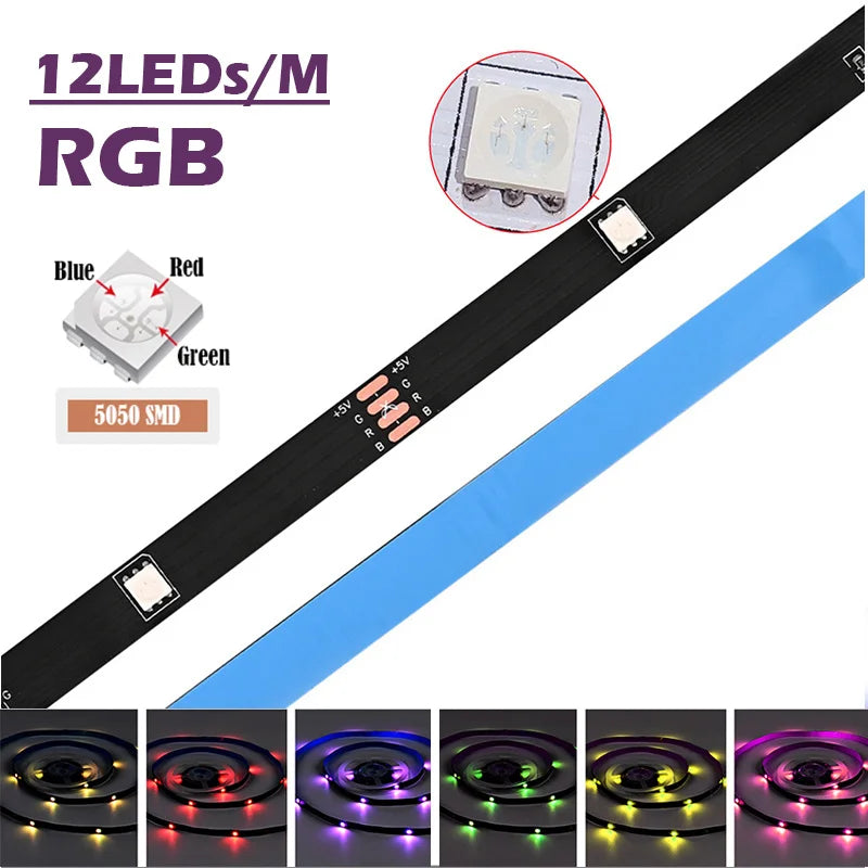 ruban led multicolore moderne télécommande 24touches facile salon fêtes noël