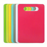 planche découper moderne vert jaune rouge gris poignée couteau 29cm 19cm