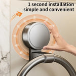 porte serviettes mural gris lisse adhésif moderne salle bain organisateur fixe serviettes
