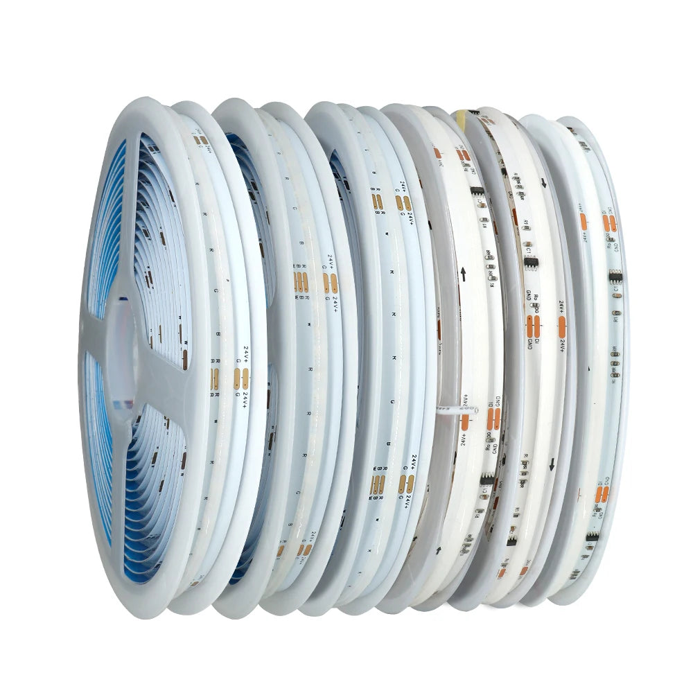 ruban led coB 784 led rgbnw rgbww ws2814 ic blanc bleu rouge moderne