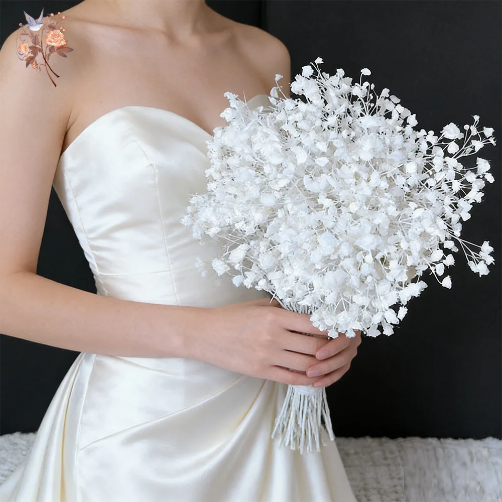 décoration intérieure bouquet fleurs séchées blanches modernes décoration maison anniversaire événements