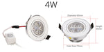 Spot LED argenté intensité variable 3W 4W 7W transformateur modernes clips