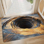 tapis sol moderne texture roche bleu beige noir antidérapant résistantextérieurintérieur