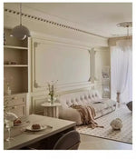 corniche d'angle ornements floraux blanc classique adhésif décoration muraleintage fixations plastique