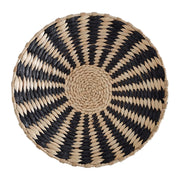 Tenture murale en paille ronde tissée main, décoration ethnique pour chambre d'enfant et salon