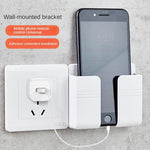 boîte rangement mural blanc moderne adhésif chargeur smartphone télécommande prise usb