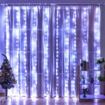rideau lumineux led blanc multicolore tulle translucide modernes 100 leds télécommande adaptateur usb