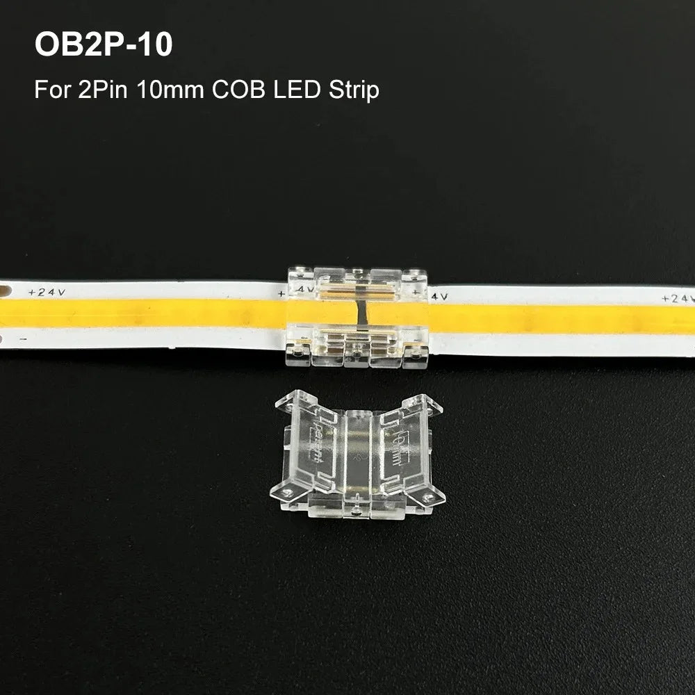 connecteur led transparent moderne clips intégré 24v basse tension broches led intégrées pratique