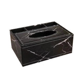 boîte mouchoirs multifonctionnelle moderne marron foncé blanc noir ethnique adhésif smartphone télécommande thé couteau