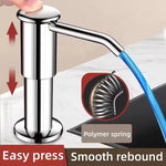 distributeur liquide moderne noir transparent tuyau flexible vis fixation réservoir intégré Pompe savon
