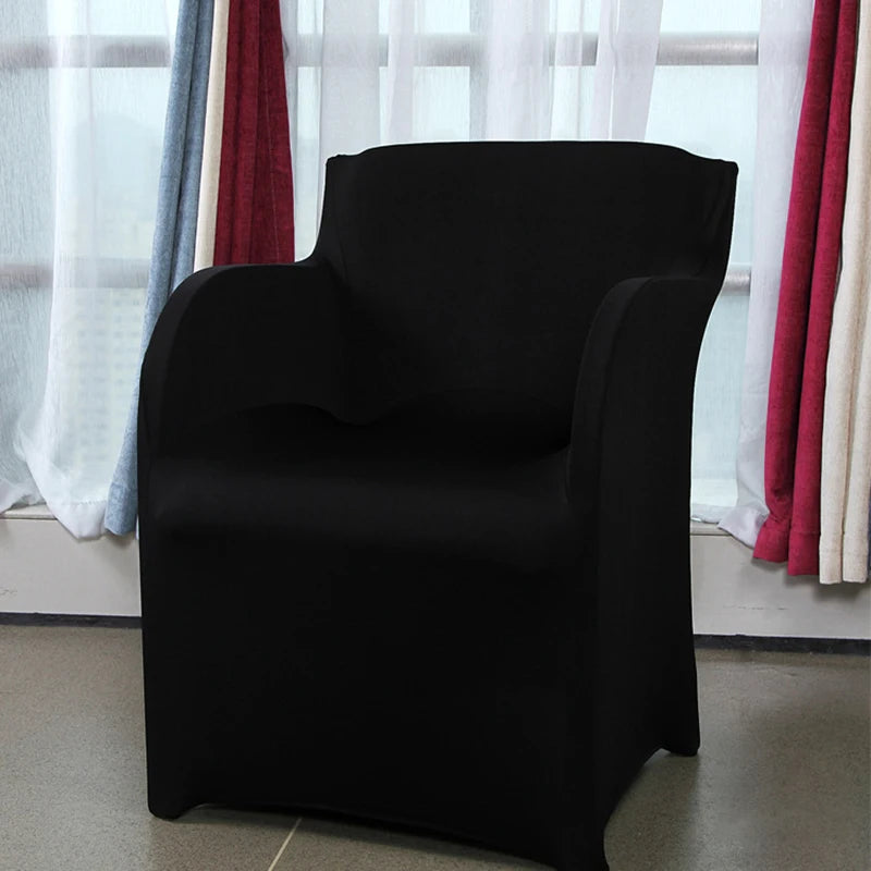 housses chaise mariage polyester extensibles chaises banquet plage contemporaines adhésives blanches rouges noires unies