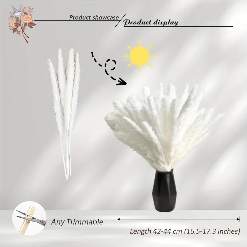 décoration boho bouquet plumes blanches douces intérieur anniversaire mariage
