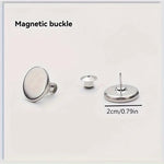 boucle magnétique argentée moderne adhésive 2cm autocollant 3cm easy install