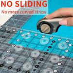 antidérapants silicone stickers couture règles quilting transparents outils adhésifs utilitaires blanc vert jaune